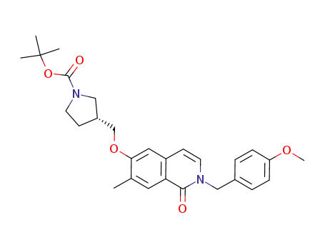 (R)-3-[2-(4-methoxybenzyl)-7-methyl-1-oxo-1,2-dihydro-isoquinolin-6-yloxymethyl]pyrrolidine-1-carboxylic acid tert-butyl ester