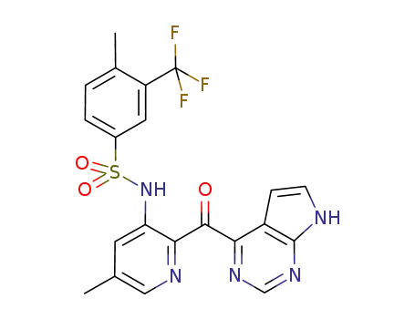 4-methyl-N-[5-methyl-2-(7H-pyrrolo[2,3-d]pyrimidine-4-carbonyl)-pyridin-3-yl]-3-trifluoromethyl-benzenesulfonamide