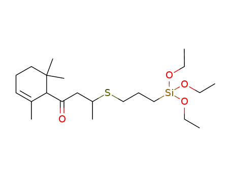 1-Butanone,
3-[[3-(triethoxysilyl)propyl]thio]-1-(2,6,6-trimethyl-2-cyclohexen-1-yl)-