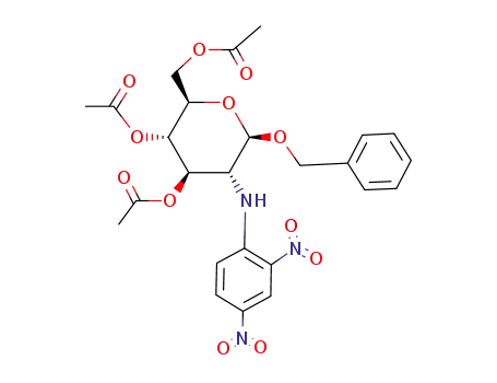 benzyl 3,4,6-tri-O-acetyl-2-deoxy-2-(2,4-dinitrophenylamino)-β-D-glucopyranoside