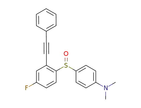 4-((4-fluoro-2-(phenylethynyl)phenyl)sulfinyl)-N,N-dimethylaniline