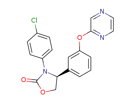 (S)-3-(4-chlorophenyl)-4-(3-(pyrazin-2-yloxy)phenyl)oxazolidin-2-one