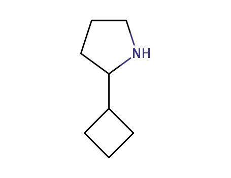 Molecular Structure of 524674-23-5 (Pyrrolidine, 2-cyclobutyl- (9CI))