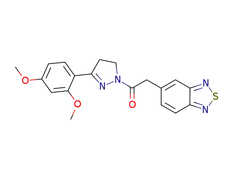 Ethanone,
2-(2,1,3-benzothiadiazol-5-yl)-1-[3-(2,4-dimethoxyphenyl)-4,5-dihydro-1
H-pyrazol-1-yl]-