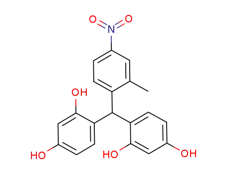 4,4'-[(2-methyl-4-nitrophenyl)methylene]bis(benzene-1,3-diol)