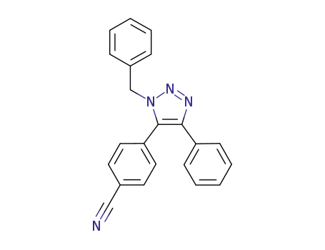 4-(1-benzyl-4-phenyl-1H-1,2,3-triazol-5-yl)benzonitrile