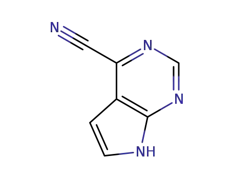 Molecular Structure of 1005206-16-5 (4-Cyano-7H-Pyrrolo[2,3-d]pyrimidine)