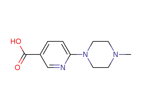 Molecular Structure of 132521-70-1 (6-(4-Methylpiperazin-1-yl)nicotinic acid)