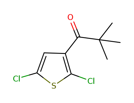 Molecular Structure of 1097189-66-6 (1-(2,5-dichloro-3-thienyl)-2,2-dimethylpropan-1-one)