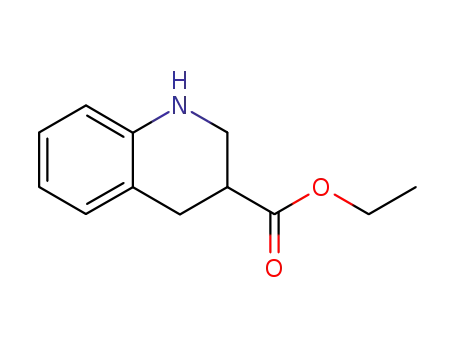 Molecular Structure of 67752-37-8 (3-Quinolinecarboxylic acid, 1,2,3,4-tetrahydro-, ethyl ester)