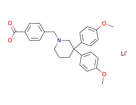 lithium 4-[3,3-bis-(4-methoxy-phenyl)piperidin-1-ylmethyl]-benzoate