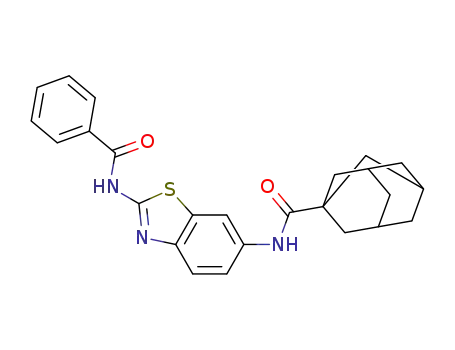 Molecular Structure of 362003-83-6 (N-[2-(Benzoylamino)-6-benzothiazolyl]tricyclo[3.3.1.13,7]decane-1-carboxamide)