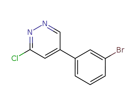 Molecular Structure of 660425-13-8 (Pyridazine, 5-(3-bromophenyl)-3-chloro-)