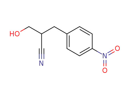 Molecular Structure of 2286-51-3 (2-Hydroxymethyl-3-(4-nitrophenyl)-propionitrile)