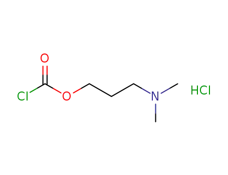 Molecular Structure of 939773-47-4 (3-(dimethylamino)propyl chloroformate hydrochloride)