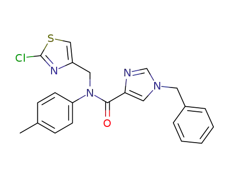 1-benzyl-N-((2-chlorothiazol-4-yl)methyl)-N-p-tolyl-1H-imidazole-4-carboxamide