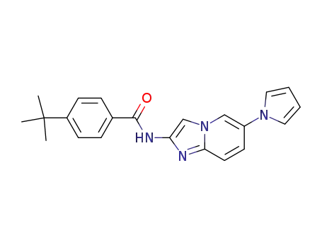 4-tert-butyl-N-[6-(1H-pyrrol-1-yl)-imidazo[1,2-a]pyridin-2-yl]benzamide