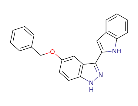 1H-Indazole, 3-(1H-indol-2-yl)-5-(phenylmethoxy)-