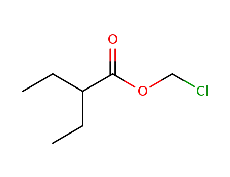 Molecular Structure of 40930-71-0 (2-Ethylbutyric acid chloromethyl ester)