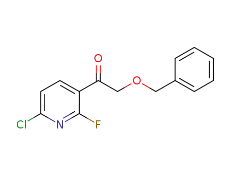 2-benzyloxy-1-(6-chloro-2-fluoro-pyridin-3-yl)-ethanone