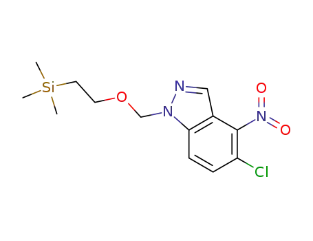 5-chloro-4-nitro-1-((2-(trimethylsilyl)ethoxy)methyl)-1H-indazole