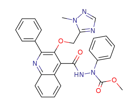 Methyl 2-({3-[(1-methyl-1H-1,2,4-triazol-5-yl)methoxy]-2-phenylquinolin-4-yl}carbonyl)-1-phenylhydrazinecarboxylate