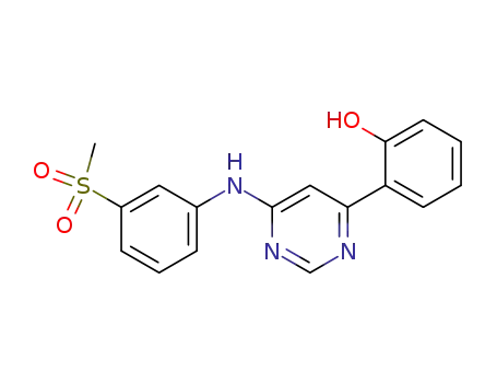 Phenol, 2-[6-[[3-(methylsulfonyl)phenyl]amino]-4-pyrimidinyl]-