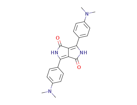 Molecular Structure of 84632-52-0 (Pyrrolo[3,4-c]pyrrole-1,4-dione,
3,6-bis[4-(dimethylamino)phenyl]-2,5-dihydro-)