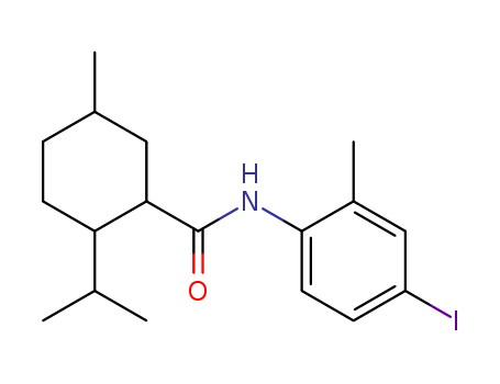 Cyclohexanecarboxamide,
N-(4-iodo-2-methylphenyl)-5-methyl-2-(1-methylethyl)-