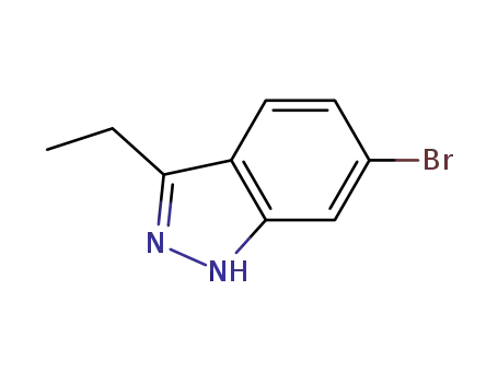 Molecular Structure of 199172-01-5 (6-BROMO-3-ETHYL-1H-INDAZOLE)