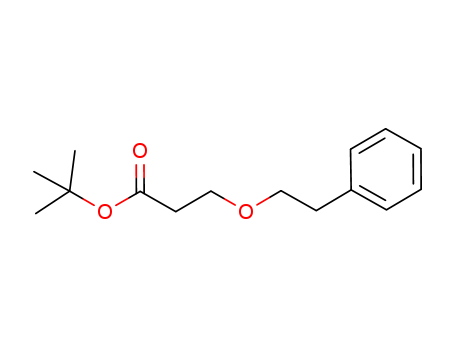 Molecular Structure of 133803-49-3 (Propanoic acid, 3-(2-phenylethoxy)-, 1,1-dimethylethyl ester)
