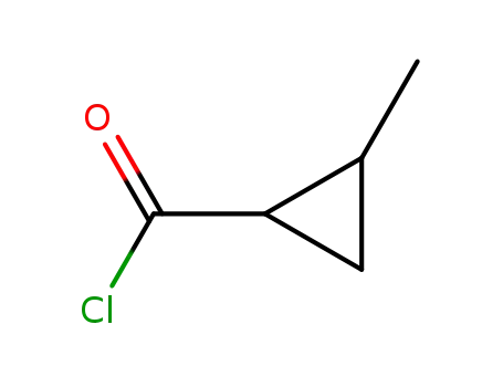 Molecular Structure of 60733-34-8 (Cyclopropanecarbonyl chloride, 2-methyl- (6CI, 9CI))