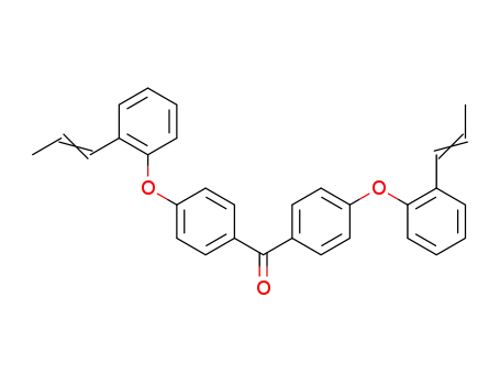 Molecular Structure of 109423-33-8 (4,4'-BIS[2-(1-PROPENYL)PHENOXY]BENZOPHENONE)