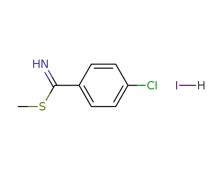 Molecular Structure of 62925-87-5 (S-METHYL-P-CHLOROISOTHIOBENZAMIDE HYDROIODIDE)