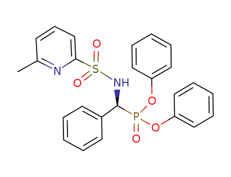 Molecular Structure of 1155765-37-9 ((S)-diphenyl (6-methyl-2-pyridylsulfonylamino)phenylmethylphosphonate)