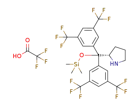 (S)-2-[bis-(3,5-bistrifluoromethylphenyl)trimethylsilyloxymethyl]pyrrolidinium perchlorate