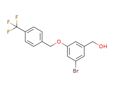(3-bromo-5-(4-(trifluoromethyl)benzyloxy)phenyl)methanol