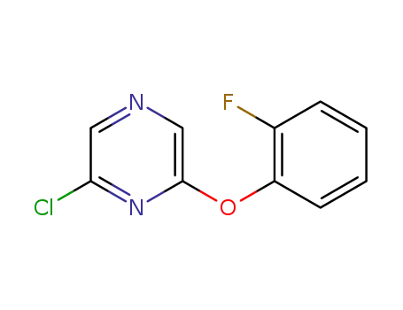 Molecular Structure of 894416-94-5 (2-CHLORO-6-(2-FLUOROPHENOXY) PYRAZINE)