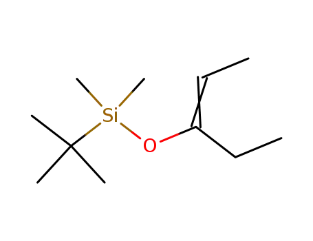 Molecular Structure of 95736-14-4 (Silane, (1,1-dimethylethyl)[(1-ethyl-1-propenyl)oxy]dimethyl-)