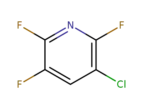 Molecular Structure of 2879-42-7 (3-Chloro-2,5,6-trifluoropyridine)