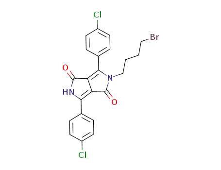 2-(4-bromobutyl)-3,6-bis(4-chlorophenyl)-2,5-dihydropyrrolo[3,4-c]pyrrole-1,4-dione