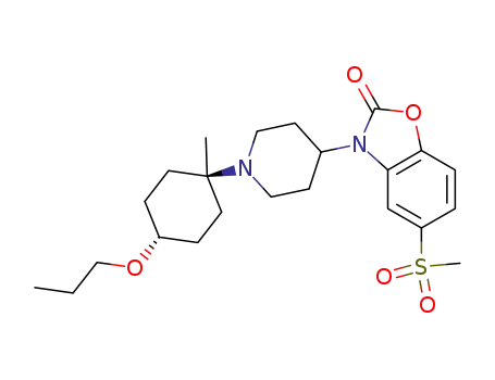 3-{1-[trans-1-methyl-4-(propyloxy)cyclohexyl]-4-piperidinyl}-5-(methylsulfonyl)-1,3-benzoxazol-2(3H)-one