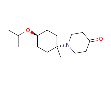 Molecular Structure of 1134198-16-5 (1-{trans-1-methyl-4-[(1-methylethyl)oxy]cyclohexyl}-4-piperidinone)