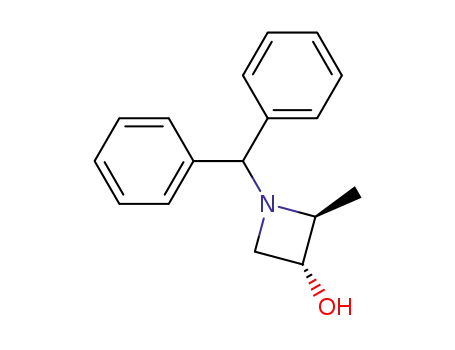 Molecular Structure of 164906-64-3 ((2S,3R)-1-(diphenylmethyl)-3-hydroxy-2-methylazetidine)