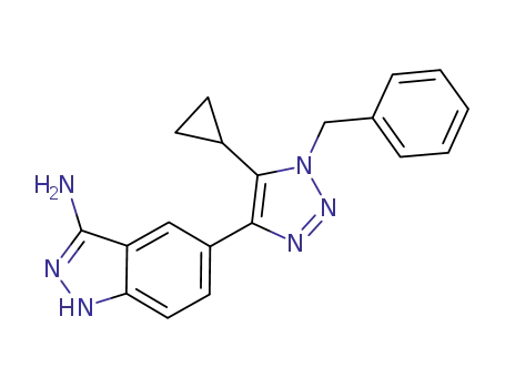 5-(1-benzyl-5-cyclopropyl-1H-1,2,3-triazol-4-yl)-1H-indazol-3-amine