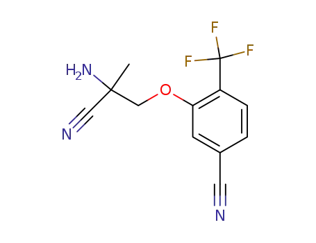 3-(2-Amino-2-cyanopropoxy)-4-(trifluoromethyl)benzonitrile