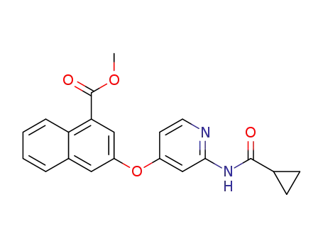 3-[[2-[(cyclopropylcarbonyl)amino]-4-pyridinyl]oxy]-1-naphthalenecarboxylic acid methyl ester