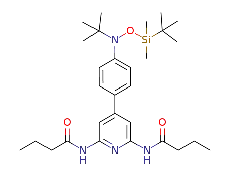 4-(4'-[N-tert-butyl-N-(tert-butyldimethylsiloxyl)amino])-2,6-di-n-butyrylaminopyridine
