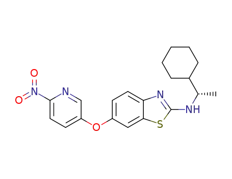 (S)-N-(1-cyclohexylethyl)-6-(6-nitropyridin-3-yloxy)benzo[d]thiazol-2-amine