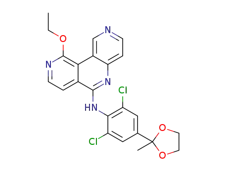 N-[2,6-dichloro-4-(2-methyl-1,3-dioxolan-2-yl)phenyl]-10-ethoxypyrido[4,3-c]-1,6-naphthyridin-6-amine